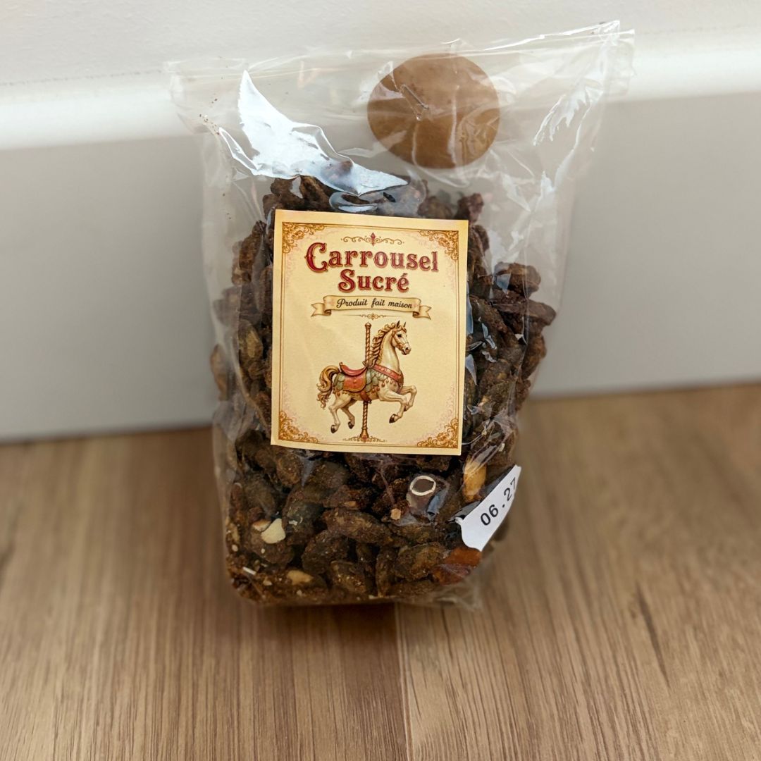 Pralines aux graines de courges caramélisées